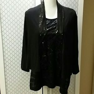 George Sequined Evening Blouse and Jacket